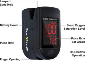 Best Fingertip Pulse Oximeter Blood Oxygen Saturation Monitor - Accurate & Reliable 2