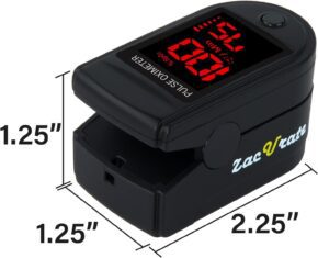 Best Fingertip Pulse Oximeter Blood Oxygen Saturation Monitor - Accurate & Reliable 3