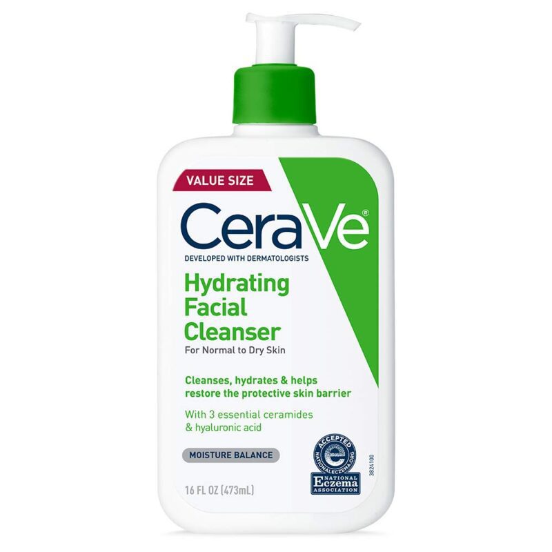 1. CeraVe Hydrating Facial Cleanser