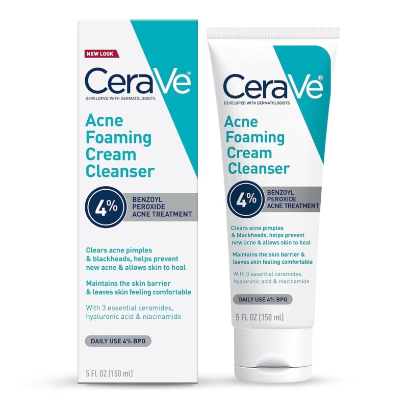 6. CraVe Acne Foaming Cream Cleanser