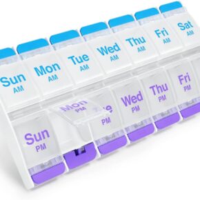 EZY DOSE Push Button (7-Day) Pill Case allforhealthblog.com 1