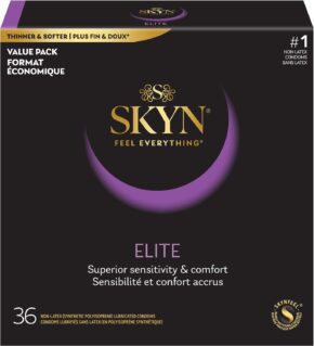 SKYN Elite - Lubricated Latex-Free Condoms allforhealthblog.com 1