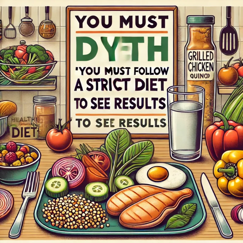 Myth 4: You Must Follow a Strict Diet to See Results